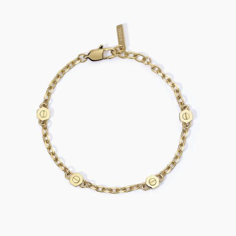 Immagine di Bracciale Acciaio E Pvd Gold Gioielli 2Jewels | 232375