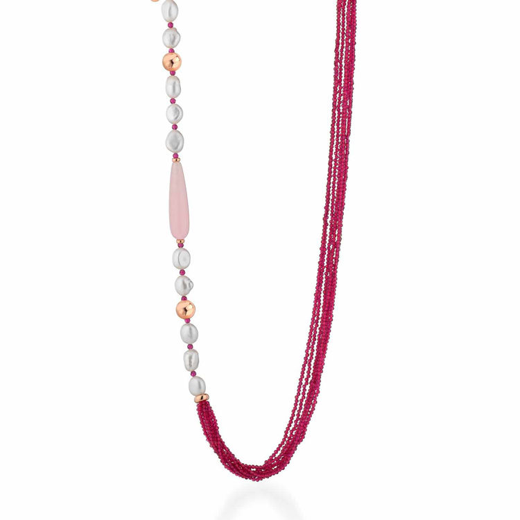 Immagine di Collana Sophie Con Perle Lelune Glamour | LGNK532