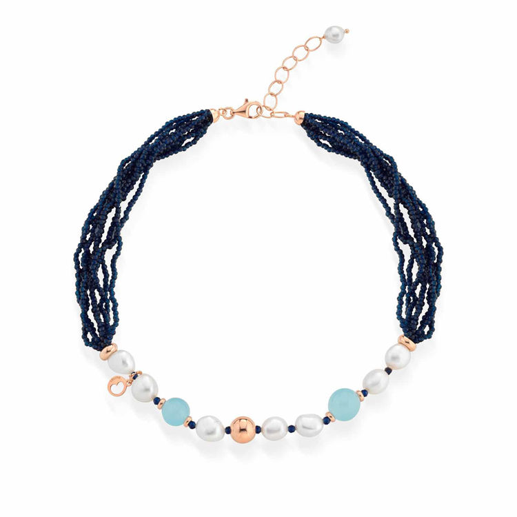 Immagine di Collana Sophie Con Perle Lelune Glamour | LGNK530.2