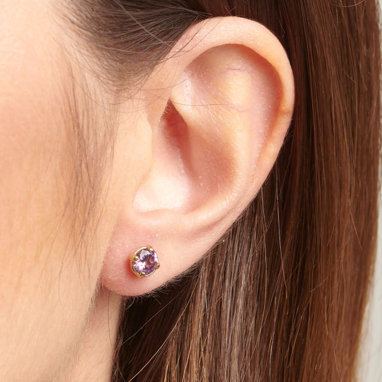 Immagine di Orecchini Desideri Finitura Oro Amethyst Gioielli Brosway | BEIE009