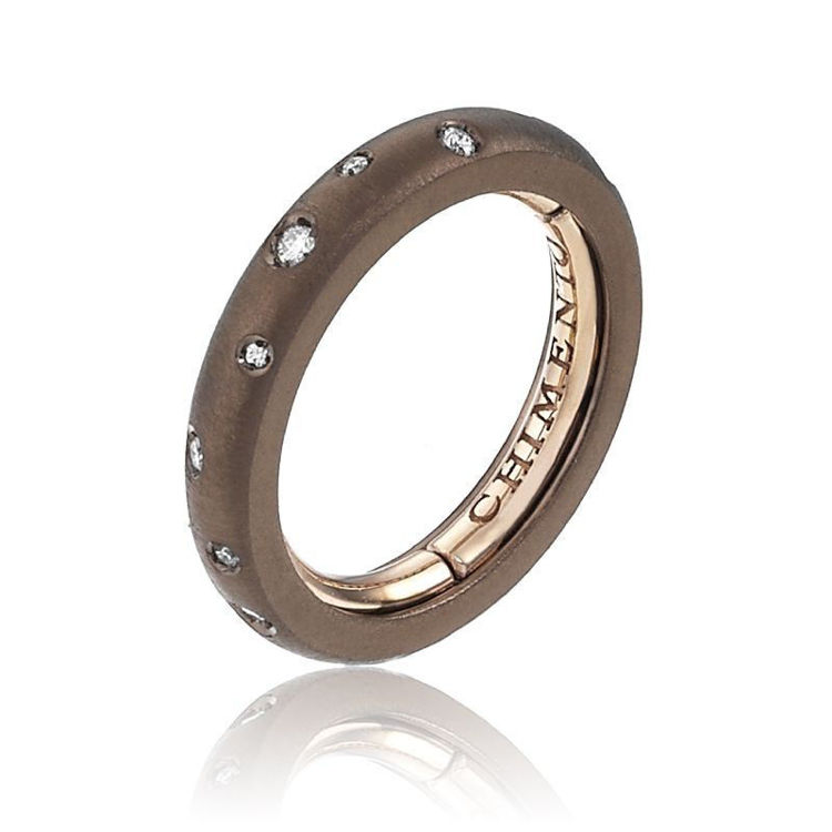 Immagine di Anello Brio Chimento Donna In Oro Chocolate | 1AU0105SBQ140