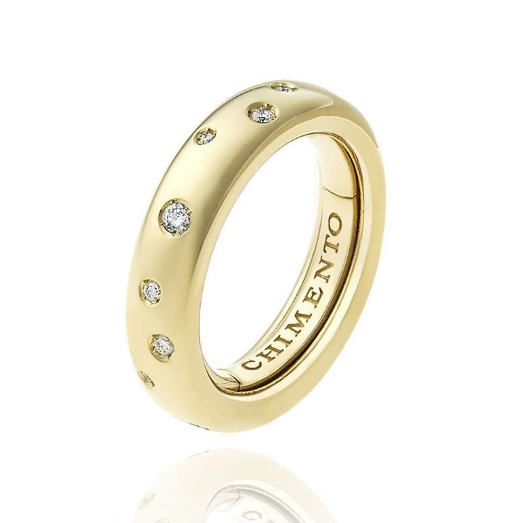 Immagine di Anello Brio Chimento Donna In Oro Giallo E Diamanti | 1AU0107BB1140