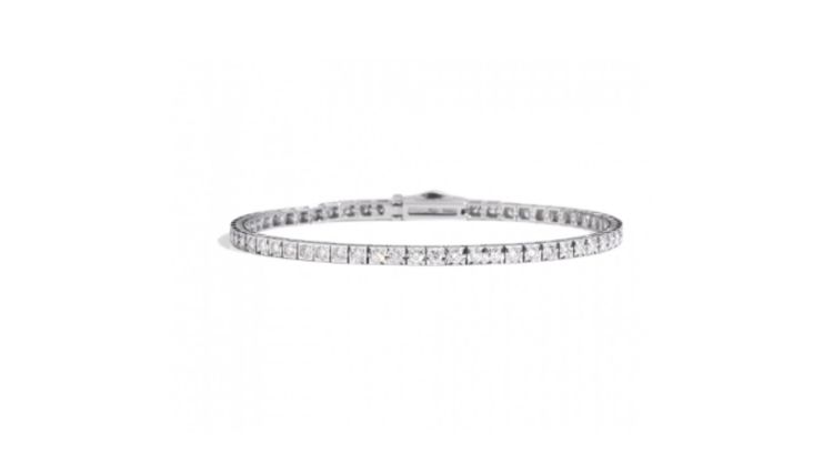 Immagine di Bracciale Tennis In Oro Bianco E Diamanti Gioielli Recarlo |  T39SE885/D-18