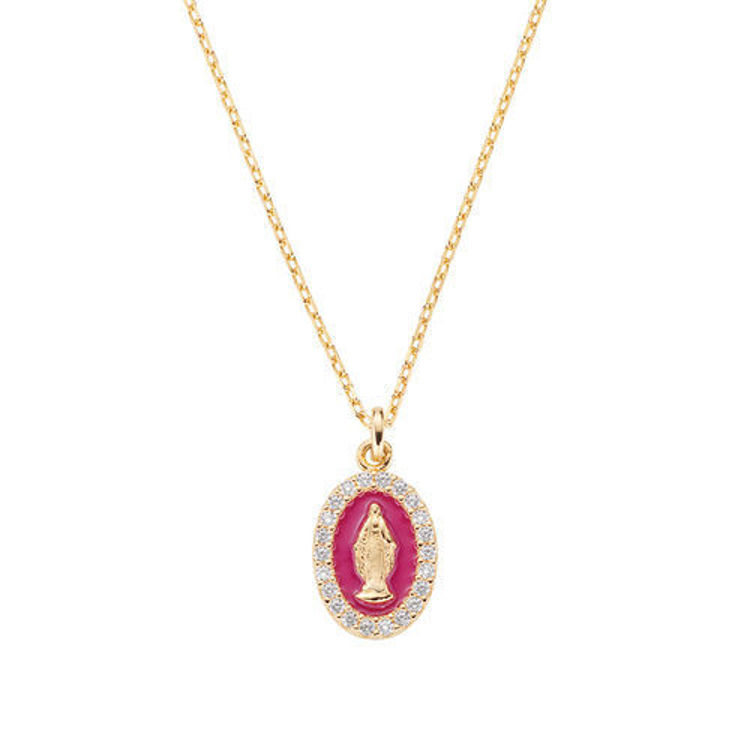 Immagine di Collana Donna Mini Medaglia Miracolosa Gioielli Amen | CLMISMGBO