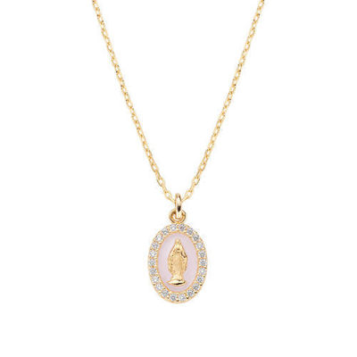 Immagine di Collana Donna Mini Medaglia Miracolosa Gioielli Amen | CLMISMGRO