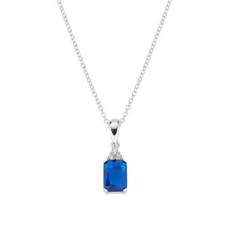 Immagine di Collana Princess Con Zirconi Blu E Bianchi Amen | CLBABBBLZ