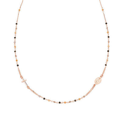 Immagine di Girocollo Rosario Donna Cristalli Multicolor Gioielli Amen | CRO10RMMM3