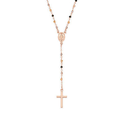 Immagine di Collana Rosario Cristalli Multicolor Gioielli Amen | CRO10RMMM4