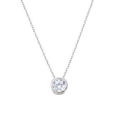 Immagine di Collana Donna Diamonds Con Punto Luce Tondo Grande Gioielli Amen | CLSOT60BB