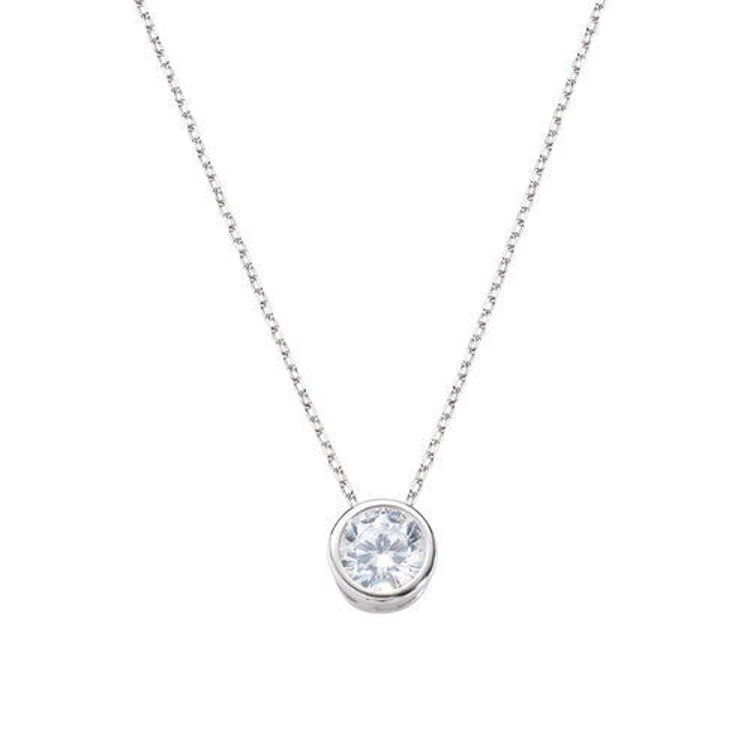 Immagine di Collana Donna Diamonds Con Punto Luce Tondo Grande Gioielli Amen | CLSOT60BB