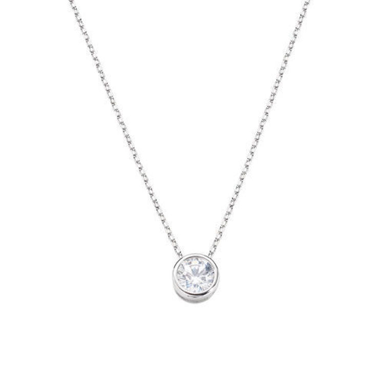 Immagine di Collana Donna Diamonds Con Punto Luce Tondo Medio Gioielli Amen | CLSOT50BB