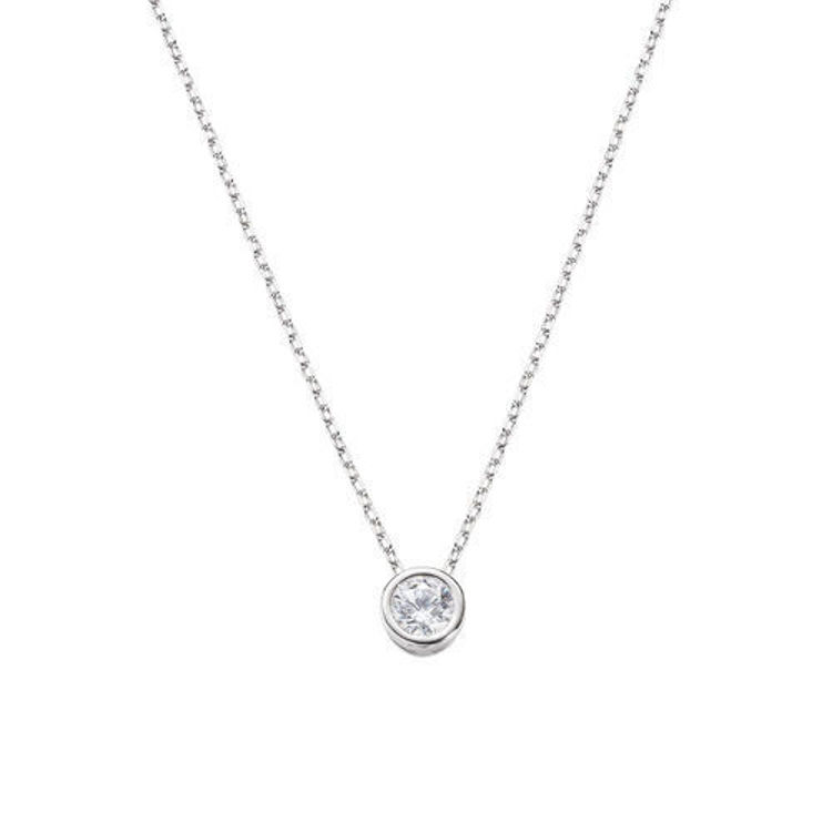 Immagine di Collana Donna Diamonds Con Punto Luce Tondo Piccolo Gioielli Amen | CLSOT40BB