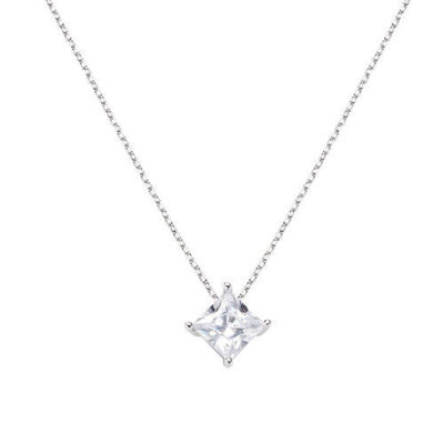 Immagine di Collana Donna Diamonds Con Punto Luce Quadrato Grande Gioielli Amen | CLSOQ60BB