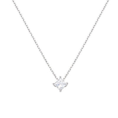 Immagine di Collana Donna Diamonds Con Punto Luce Quadrato Piccolo Gioielli Amen | CLSOQ40BB
