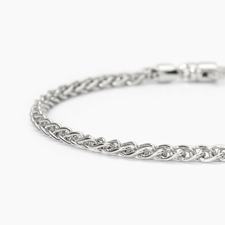 Immagine di Bracciale Uomo In Argento Con Catena Spiga Gioielli Mabina | 533801