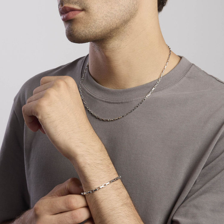 Immagine di Collana Uomo In Argento Con Catena Allungata Gioielli Mabina | 553634