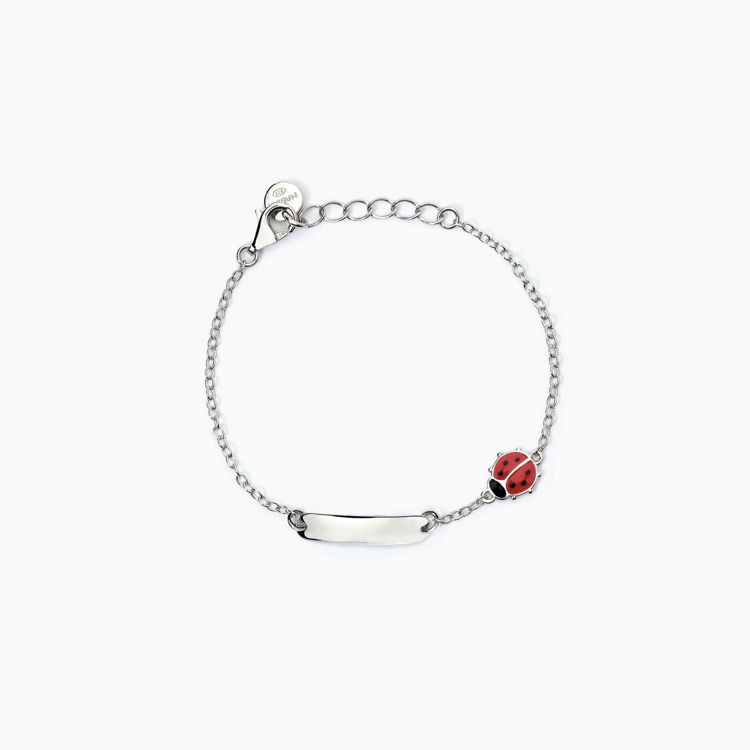 Immagine di Bracciale Neonato Personalizzabile Con Coccinella Gioielli Mabina | 533785