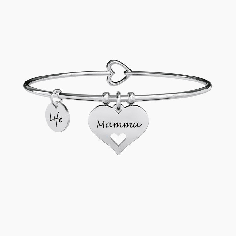 Immagine di Bracciale Cuore Mamma Rigido Gioielli Kidult | 731619