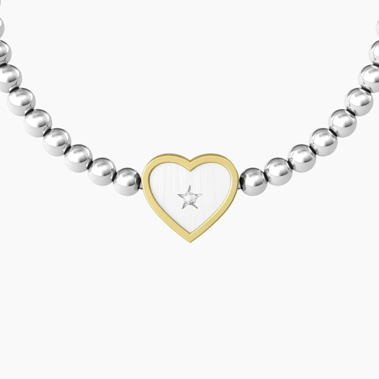 Immagine di Bracciale Mamma Elastico Con Ciondolo Cuore Gioielli Kidult | 732211