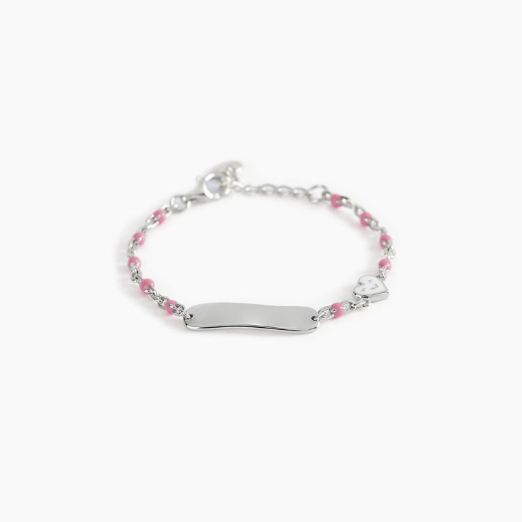 Immagine di Bracciale Bambina Personalizzabile Con Cuoricino Gioielli Mabina | 533497