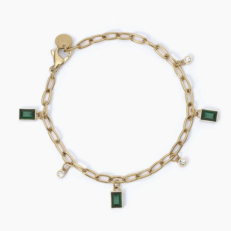 Immagine di Bracciale Con Pendenti Smeraldo Donna Gioielli 2Jewels | 232349