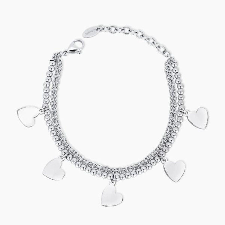 Immagine di Bracciale Con Pendenti Cuore Donna Gioielli 2Jewels | 231792