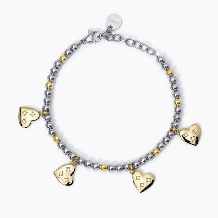 Immagine di Bracciale Con Pendenti Cuore Donna Gioielli 2Jewels | 232347