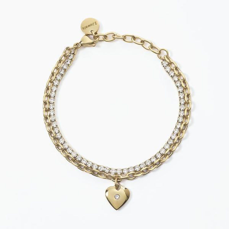 Immagine di Bracciale Con Pendente Cuore Donna Gioielli 2Jewels | 232317