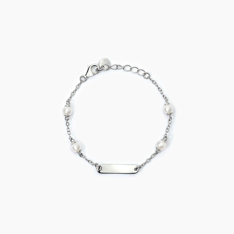 Immagine di Bracciale Bambina Personalizzabile Con Perle Gioielli Mabina | 533784