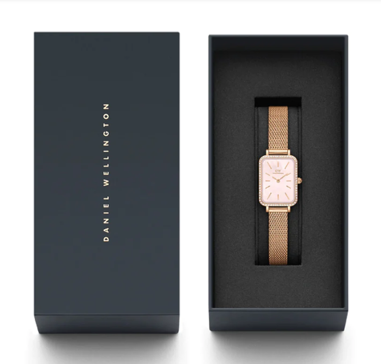 Immagine di Orologio Daniel Wellington Quadro Lumine Bezel Melrose Pink Mop | DW00100669