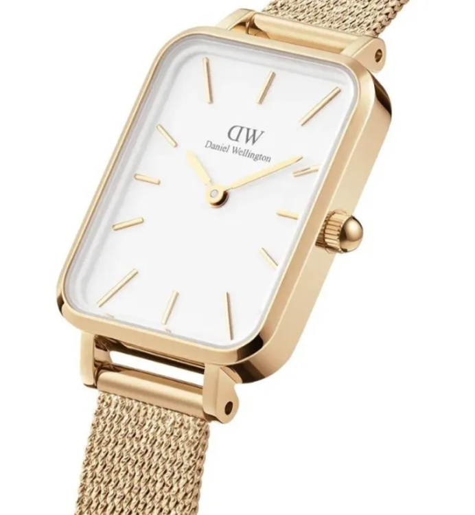 Immagine di Orologio Donna Daniel Wellington Quadro Pressed Evergold | DW00100556