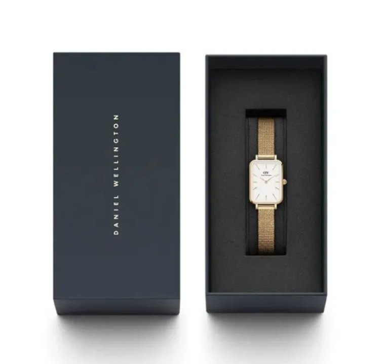 Immagine di Orologio Donna Daniel Wellington Quadro Pressed Evergold | DW00100556