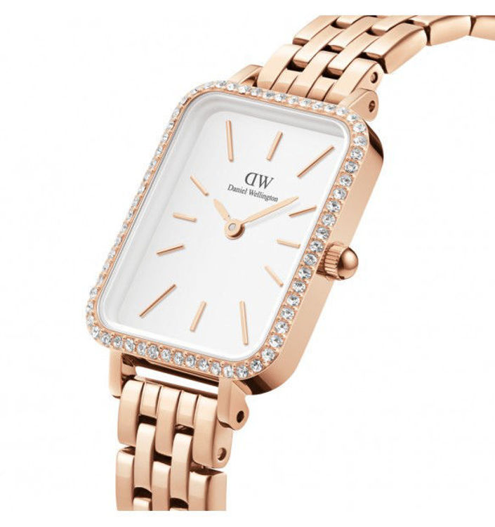 Immagine di Orologio Daniel Wellington Quadro Lumine Bezel 5-Link Melrose | DW00100672