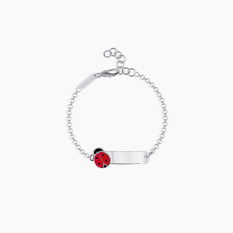 Immagine di Bracciale Coccinella Con Targhetta Personalizzabile Gioielli Mabina | 533261