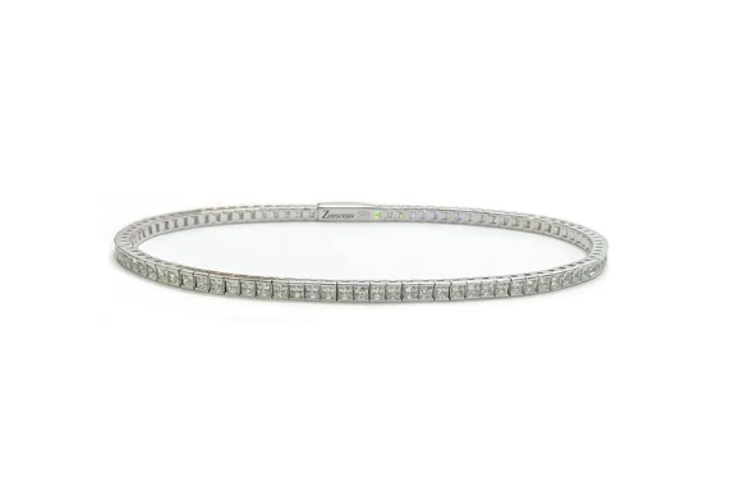 Immagine di Bracciale Uomo Tennis Bianco Gioielli Zancan | ESB075-B