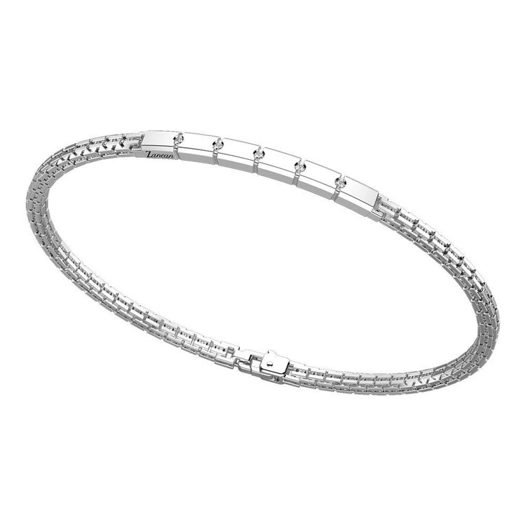 Immagine di Bracciale Uomo In Argento Con Piastrina Gioielli Zancan Insignia | ESB156