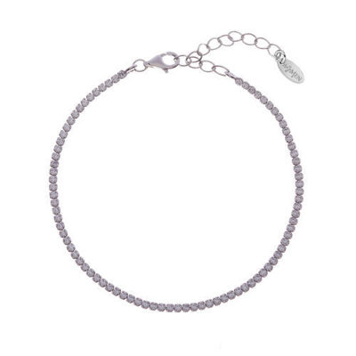 Immagine di Bracciale Tennis Con Zirconi Bianchi Gioielli Amen | BT1BB17