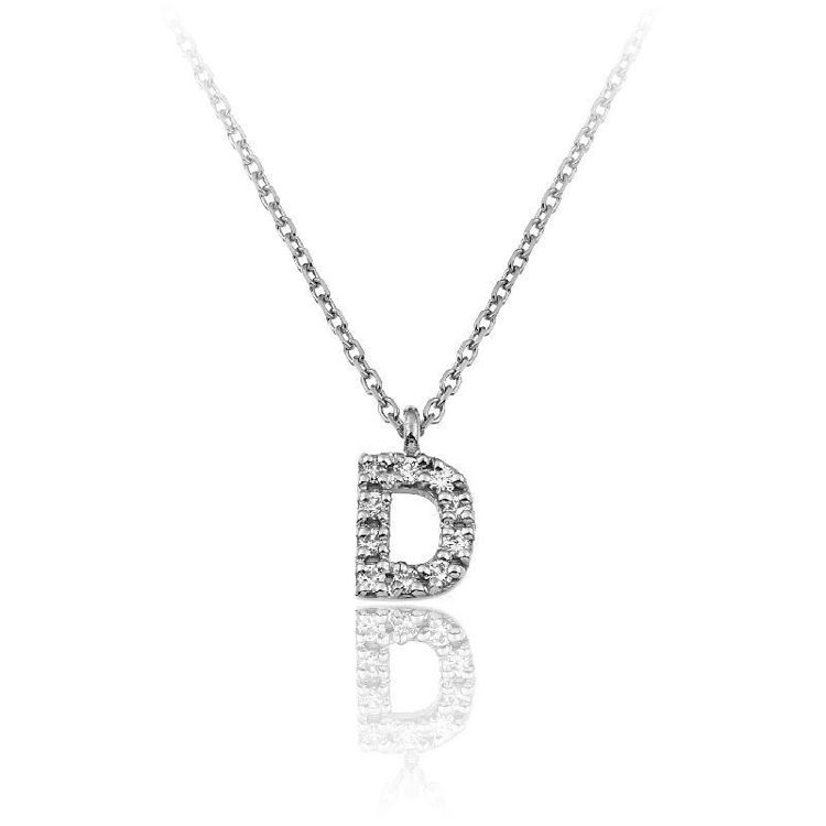 Immagine di Collana Chimento Donna Con Pendente Lettera D |  1G0969DBB5450