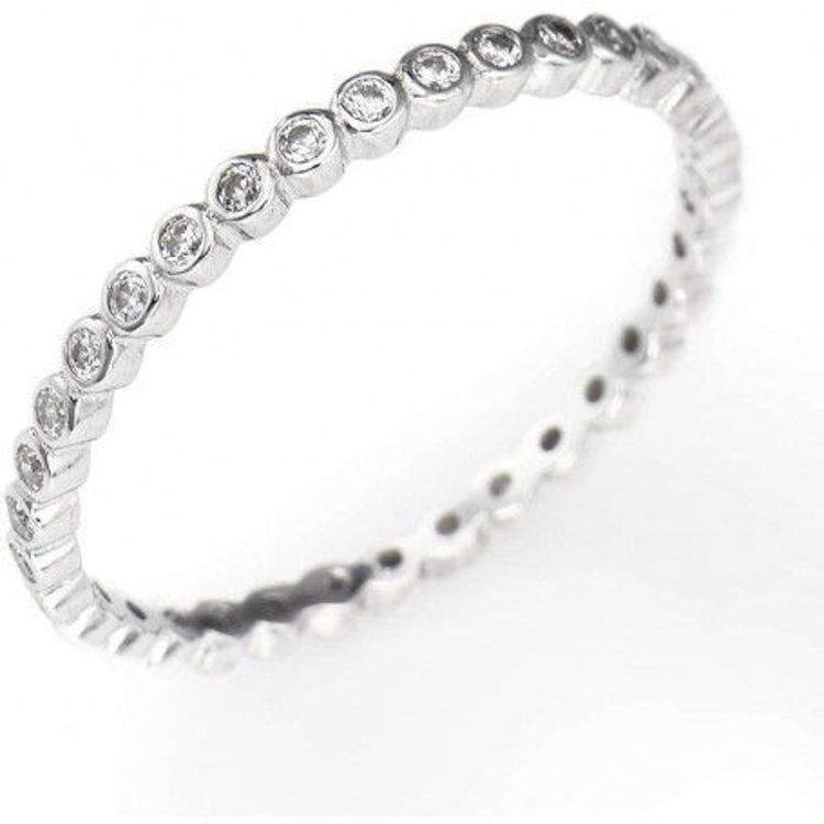 Immagine di Anello Con Zirconi Bianchi Amen | RZ2