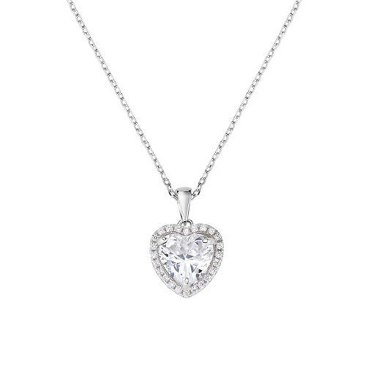 Immagine di Collana Big Diamond Cuore Bianco Amen | CLTIHBBBZ