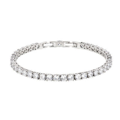 Immagine di Bracciale Tennis Rodiato Con Zirconi Gioielli Amen | BRTNBB40