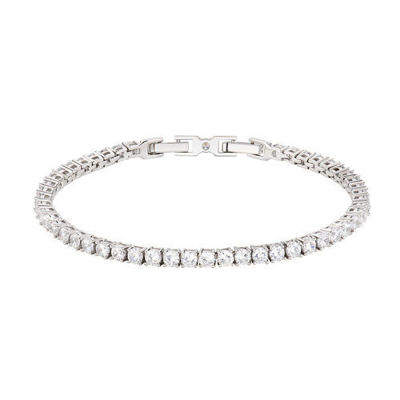Immagine di Bracciale Tennis Rodiato Con Zirconi Gioielli Amen | BRTNBB30
