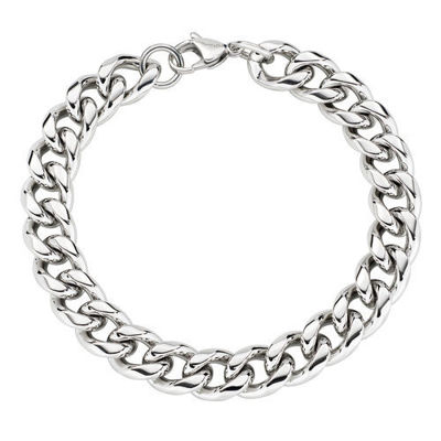 Immagine di Bracciale Uomo Catena Groumette In Acciaio |  ACBR106