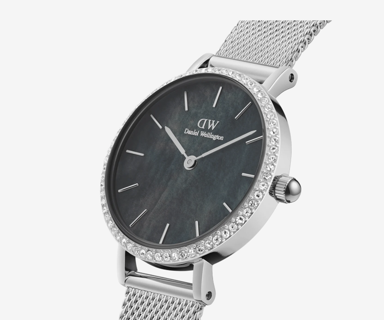 Immagine di Orologio Daniel Wellington Petite Lumine Bezel Sterling Black Mop | DW00100661