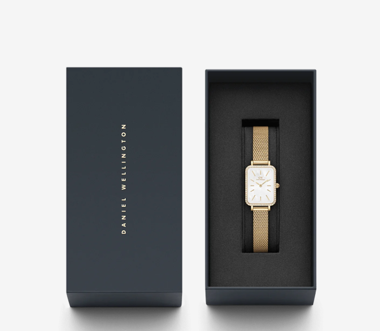 Immagine di Orologio Daniel Wellington Quadro Lumine Bezel Evergold Mop | DW00100668