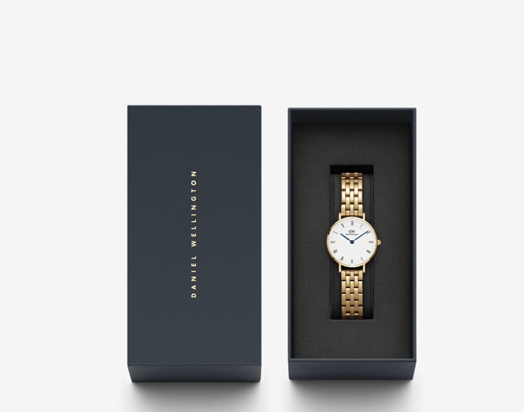 Immagine di Orologio Daniel Wellington Petite Roman Numerals 5-Link Gold | DW00100682