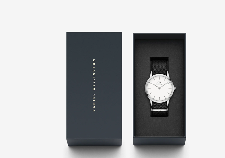 Immagine di Orologio Daniel Wellington Iconic Black Nato White Dial | DW00100677