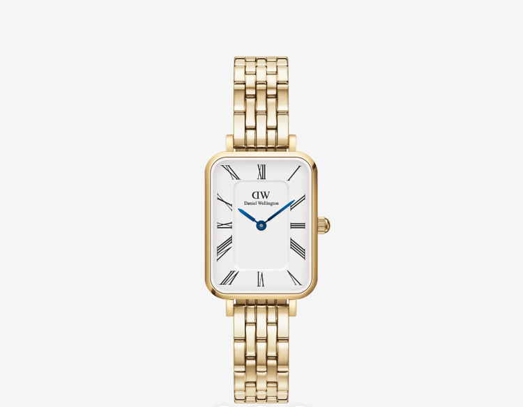 Immagine di Orologio Daniel Wellington Quadro Roman Numerals 5-Link Gold | DW00100688