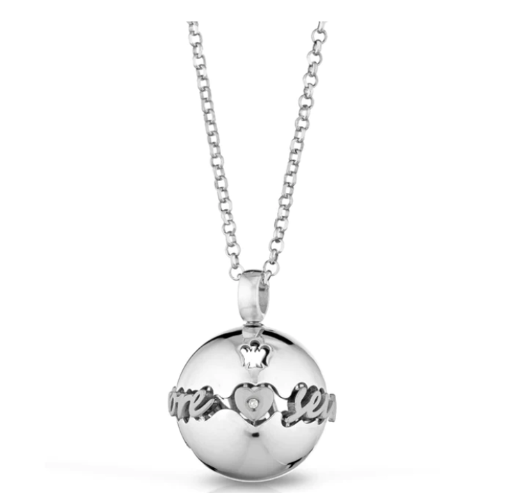 Immagine di Collana Donna Chiama Angeli Con Diamante "Sei nel mio cuore" |  SFA155