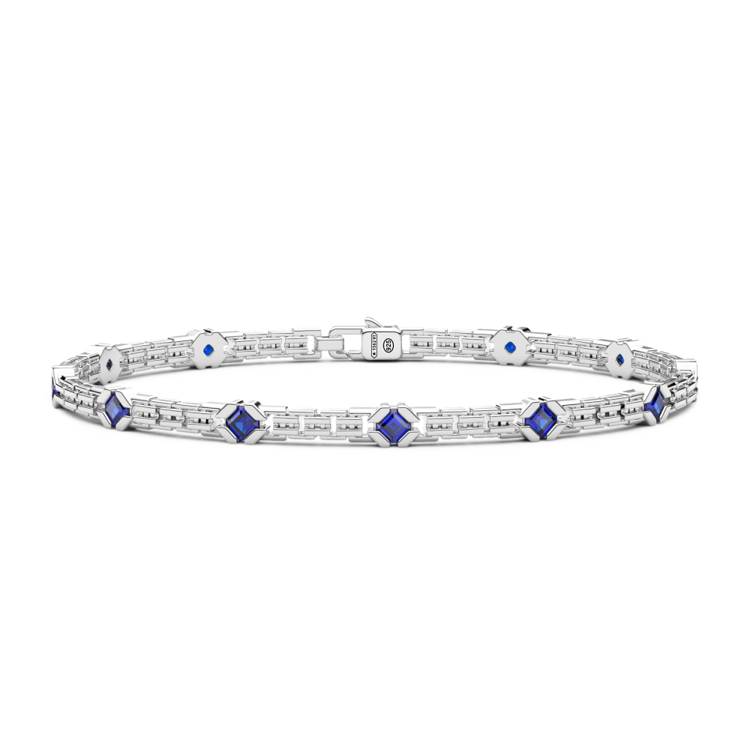 Immagine di Bracciale Uomo In Argento Con Pietre Naturali Gioielli Zancan |  ESB314-BL